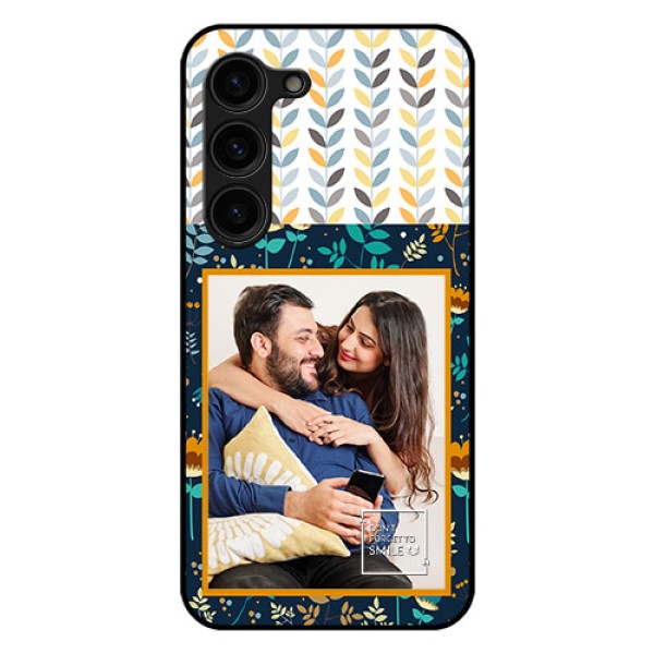 Galaxy S23 Plus 5G Custom Glass Mobile Case - Pattern Design