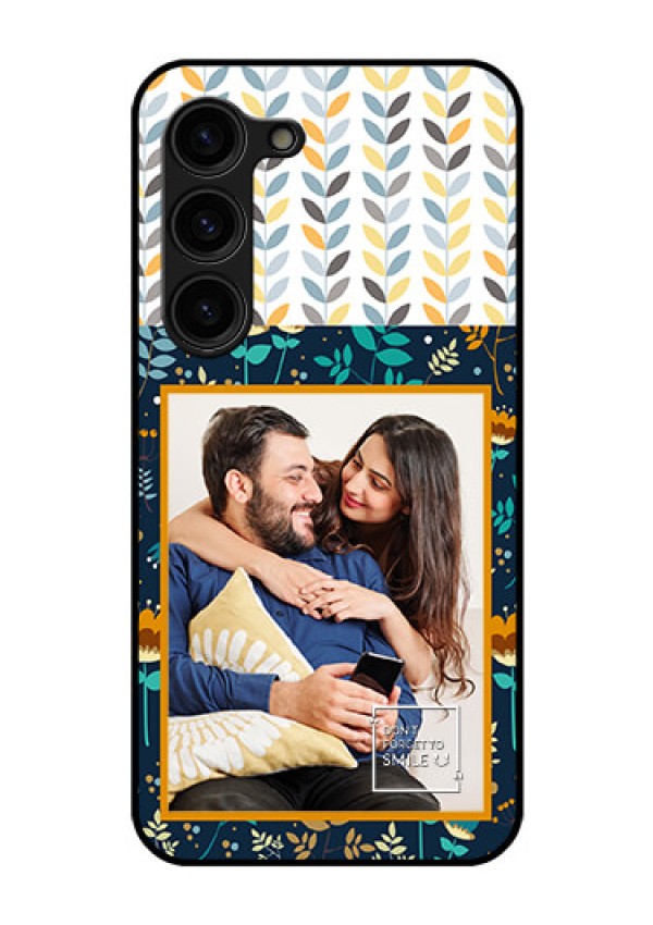 Galaxy S23 Plus 5G Custom Glass Mobile Case - Pattern Design