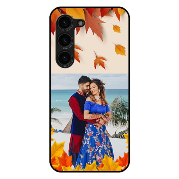 Galaxy S23 Plus 5G Photo Printing on Glass Case - Autumn Maple Leaves Design Galaxy S23 Plus 5G Photo Printing on Glass Case - Autumn Maple Leaves Design