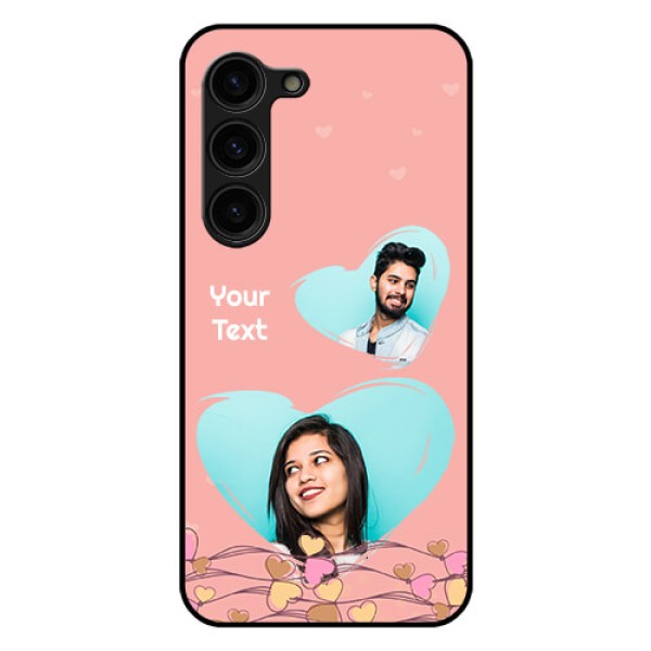Galaxy S23 Plus 5G Custom Glass Mobile Case - Love Doodle Design