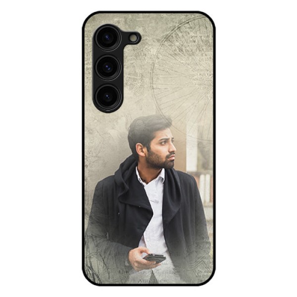 Galaxy S23 Plus 5G Custom Glass Phone Case - with vintage design
