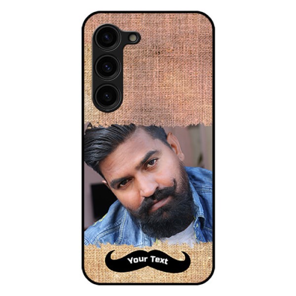 Galaxy S23 Plus 5G Personalized Glass Phone Case - with Texture Design