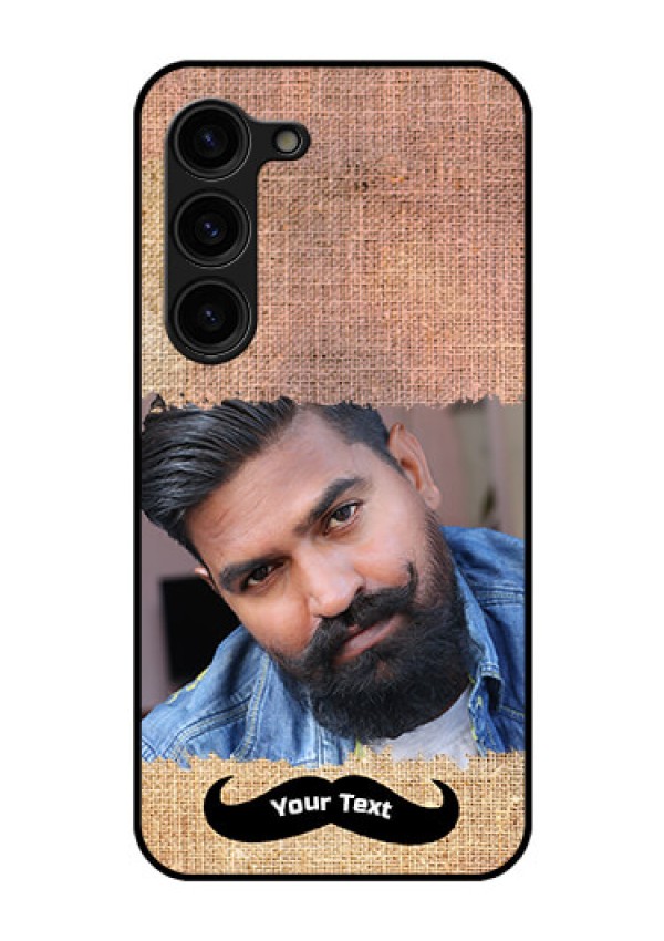 Galaxy S23 Plus 5G Personalized Glass Phone Case - with Texture Design