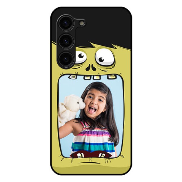 Galaxy S23 Plus 5G Personalized Glass Phone Case - Cartoon monster back case Design Galaxy S23 Plus 5G Personalized Glass Phone Case - Cartoon monster back case Design