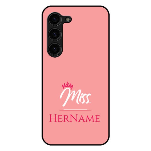 Galaxy S23 Plus 5G Custom Glass Phone Case Mrs with Name