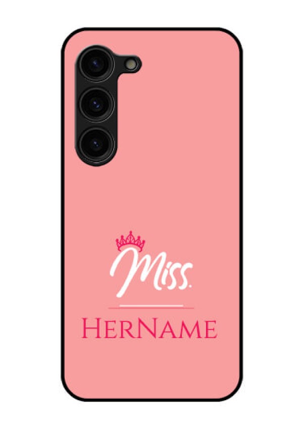 Galaxy S23 Plus 5G Custom Glass Phone Case Mrs with Name