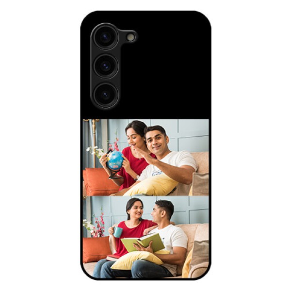 Galaxy S23 Plus 5G 2 Images on Glass Phone Cover