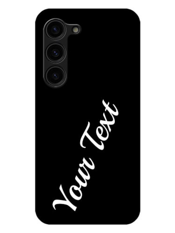 Custom Galaxy S23 Plus 5G Custom Glass Mobile Cover with Your Name