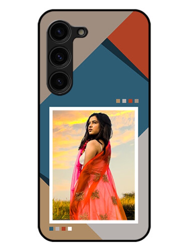 Custom Galaxy S23 Plus 5G Personalized Glass Phone Case - Retro color pallet Design