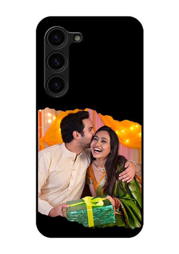 Galaxy S23 Plus 5G Custom Glass Phone Case - Tear-off Design