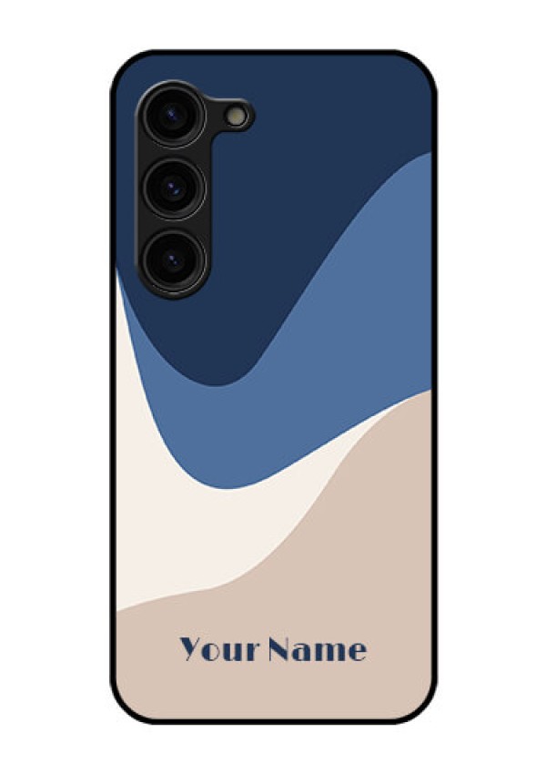 Galaxy S23 Plus 5G Custom Glass Phone Case - Abstract Drip Art Design