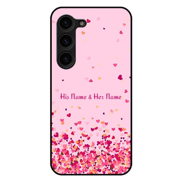 Galaxy S23 Plus 5G Photo Printing on Glass Case - Floating Hearts Design Galaxy S23 Plus 5G Photo Printing on Glass Case - Floating Hearts Design