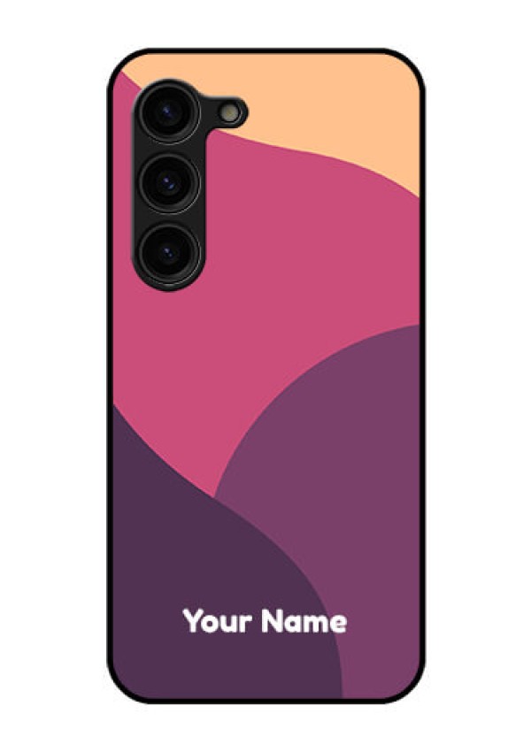 Galaxy S23 Plus 5G Custom Glass Phone Case - Mixed Multi-colour abstract art Design