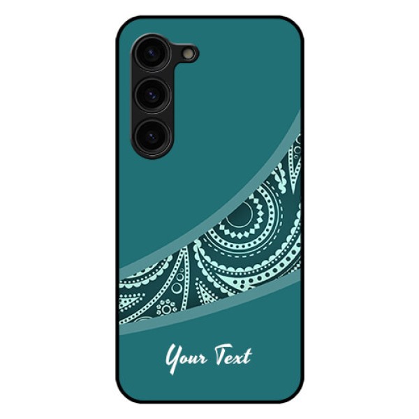 Galaxy S23 Plus 5G Photo Printing on Glass Case - semi visible floral Design Galaxy S23 Plus 5G Photo Printing on Glass Case - semi visible floral Design