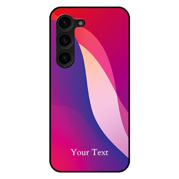 Galaxy S23 Plus 5G Personalized Glass Phone Case - Digital abstract Overlap Design Galaxy S23 Plus 5G Personalized Glass Phone Case - Digital abstract Overlap Design