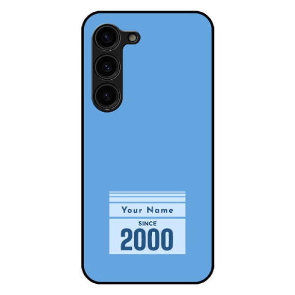 Galaxy S23 Plus 5G Custom Glass Mobile Case - Custom Year of birth Design Galaxy S23 Plus 5G Custom Glass Mobile Case - Custom Year of birth Design