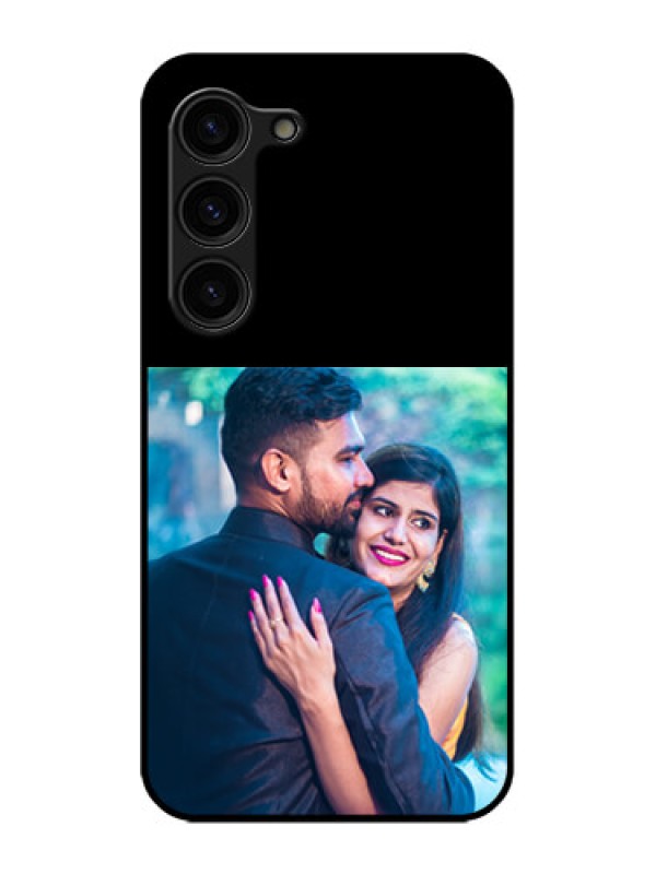 Custom Galaxy S23 Plus 5G Custom Glass Phone Case - Upload Full Picture With Custom Color Design