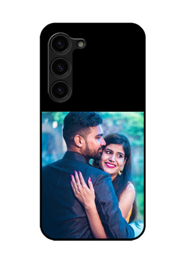 Galaxy S23 Plus 5G Custom Glass Phone Case - Upload Full Picture With Custom Color Design