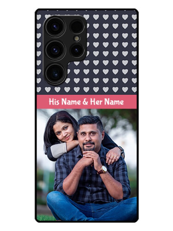 Custom Galaxy S23 Ultra 5G Custom Glass Mobile Case - Love Symbols Design