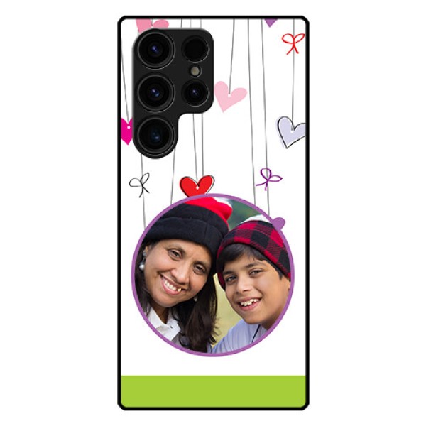 Galaxy S23 Ultra 5G Photo Printing on Glass Case - Cute Kids Phone Case Design