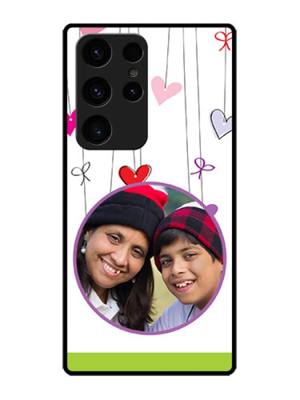 Custom Galaxy S23 Ultra 5G Photo Printing on Glass Case - Cute Kids Phone Case Design