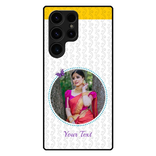 Galaxy S23 Ultra 5G Custom Glass Mobile Case - Girls Premium Case Design