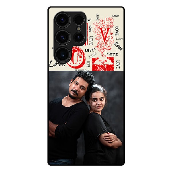 Galaxy S23 Ultra 5G Photo Printing on Glass Case - Trendy Love Design Case Galaxy S23 Ultra 5G Photo Printing on Glass Case - Trendy Love Design Case