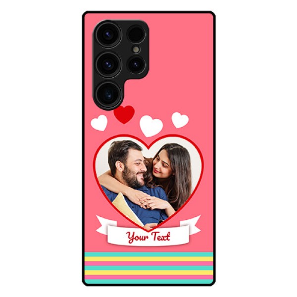 Galaxy S23 Ultra 5G Photo Printing on Glass Case - Love Doodle Design