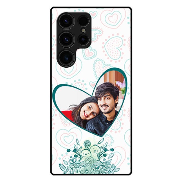 Galaxy S23 Ultra 5G Photo Printing on Glass Case - Premium Couple Design Galaxy S23 Ultra 5G Photo Printing on Glass Case - Premium Couple Design