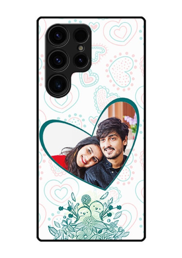 Galaxy S23 Ultra 5G Photo Printing on Glass Case - Premium Couple Design