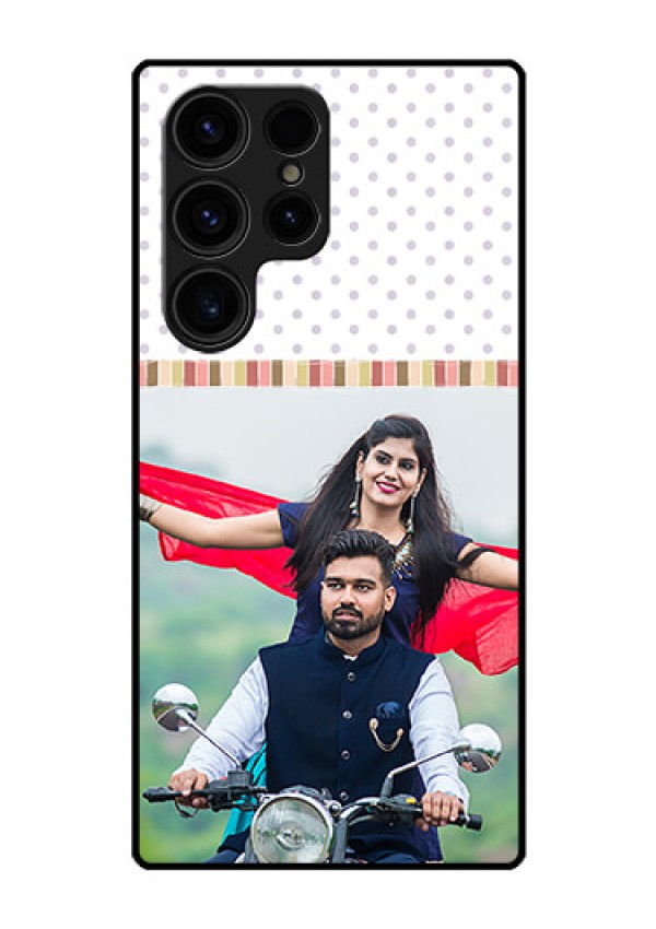 Galaxy S23 Ultra 5G Photo Printing on Glass Case - Cute Family Design