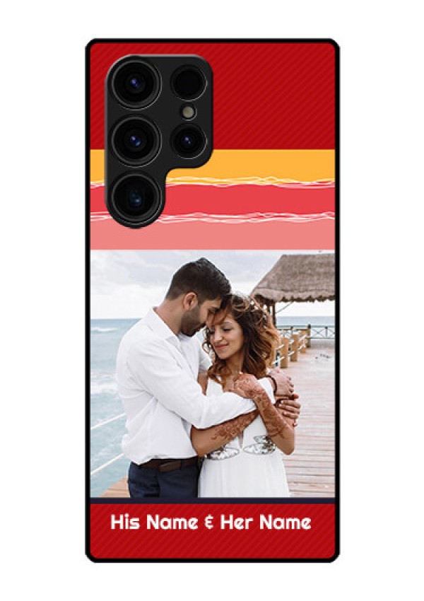 Galaxy S23 Ultra 5G Custom Glass Mobile Case - Colorful Case Design