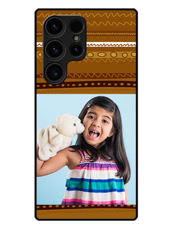 Custom Galaxy S23 Ultra 5G Custom Glass Phone Case - Friends Picture Upload Design