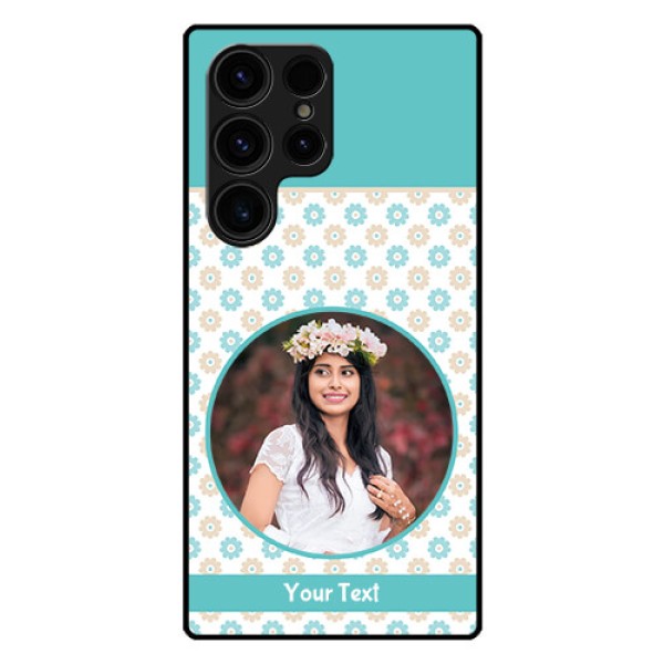 Galaxy S23 Ultra 5G Custom Glass Mobile Case - Beautiful Flowers Design