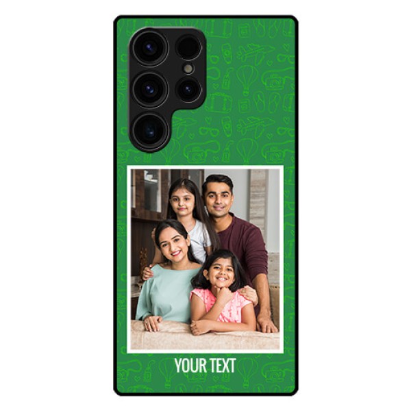 Galaxy S23 Ultra 5G Personalized Glass Phone Case - Picture Upload Design