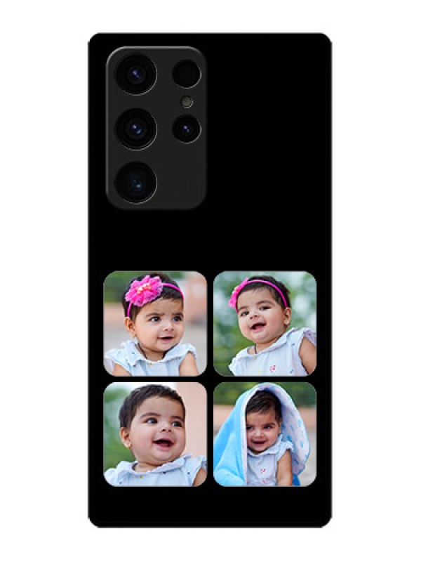 Custom Galaxy S23 Ultra 5G Photo Printing on Glass Case - Multiple Pictures Design