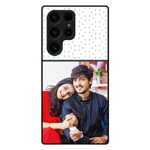 Galaxy S23 Ultra 5G Personalized Glass Phone Case - Premium Dot Design