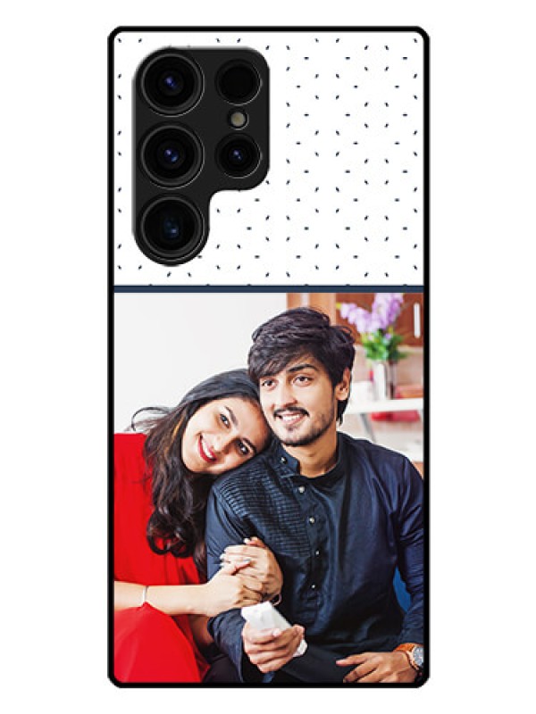 Custom Galaxy S23 Ultra 5G Personalized Glass Phone Case - Premium Dot Design