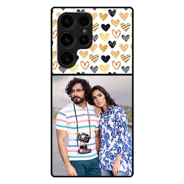Galaxy S23 Ultra 5G Photo Printing on Glass Case - Love Symbol Design