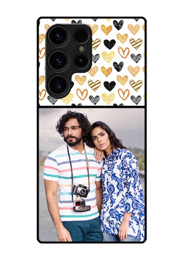 Galaxy S23 Ultra 5G Photo Printing on Glass Case - Love Symbol Design