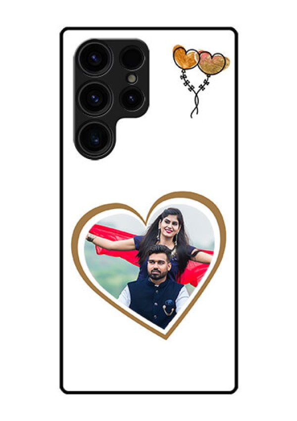 Galaxy S23 Ultra 5G Custom Glass Mobile Case - You & Me Design