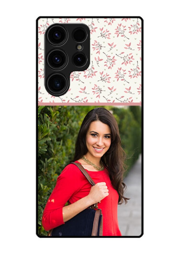 Galaxy S23 Ultra 5G Custom Glass Phone Case - Premium Floral Design
