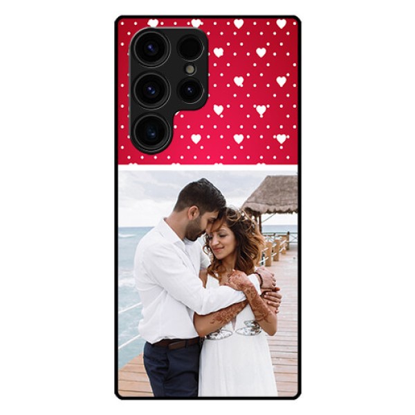 Galaxy S23 Ultra 5G Photo Printing on Glass Case - Hearts Mobile Case Design Galaxy S23 Ultra 5G Photo Printing on Glass Case - Hearts Mobile Case Design