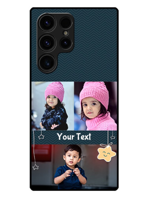 Custom Galaxy S23 Ultra 5G Custom Glass Mobile Case - Hanging Stars Design