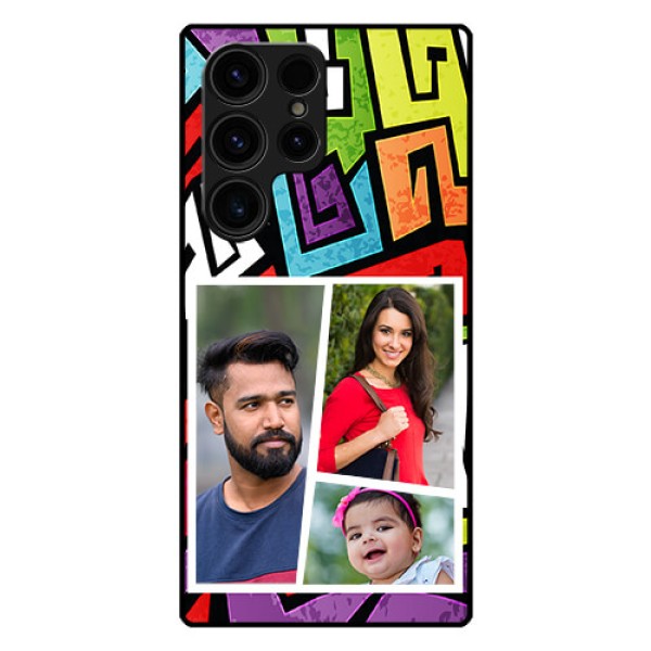 Galaxy S23 Ultra 5G Custom Glass Phone Case - Graffiti pattern Design