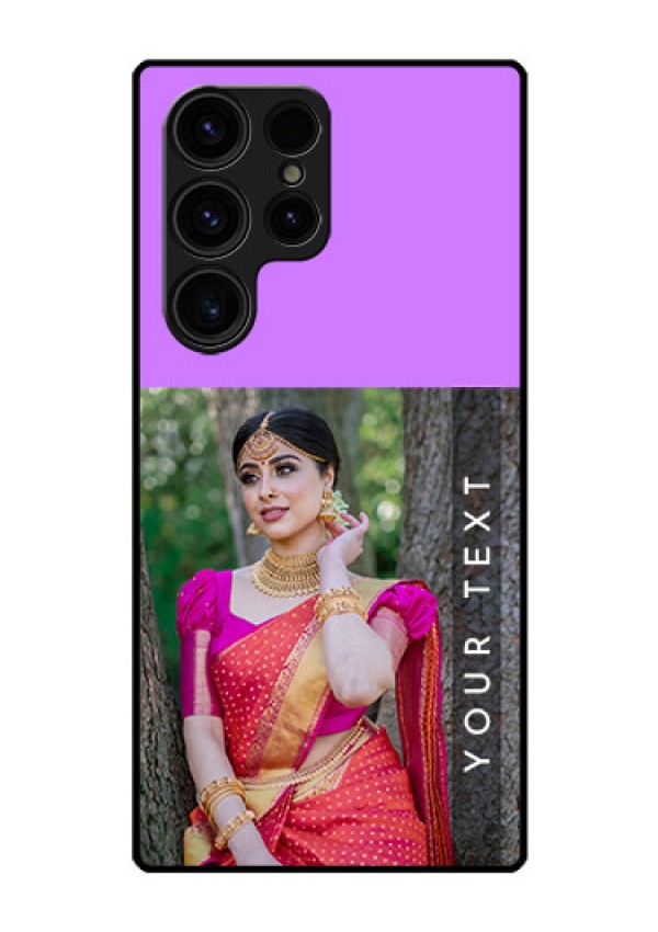 Galaxy S23 Ultra 5G Custom Glass Mobile Case - Birthday Icons Design