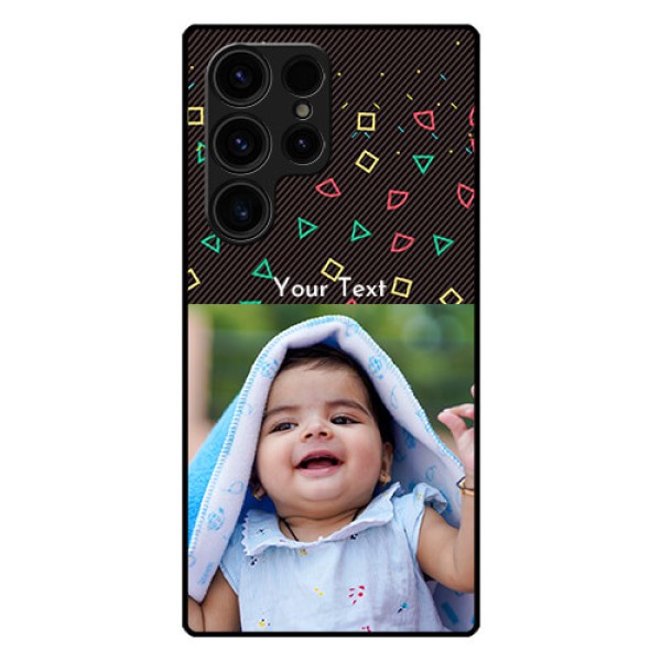 Galaxy S23 Ultra 5G Custom Glass Phone Case - with confetti birthday design Galaxy S23 Ultra 5G Custom Glass Phone Case - with confetti birthday design