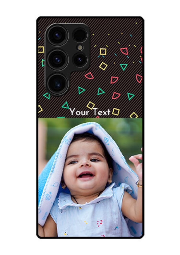 Galaxy S23 Ultra 5G Custom Glass Phone Case - with confetti birthday design