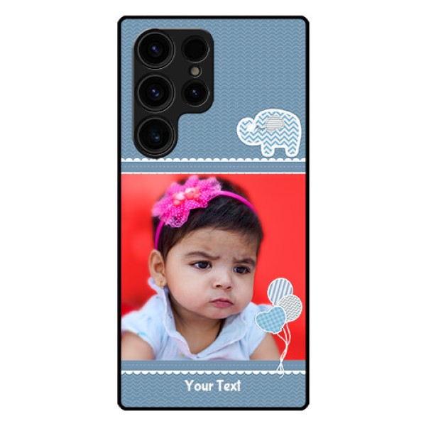 Galaxy S23 Ultra 5G Photo Printing on Glass Case - with Kids Pattern Design Galaxy S23 Ultra 5G Photo Printing on Glass Case - with Kids Pattern Design