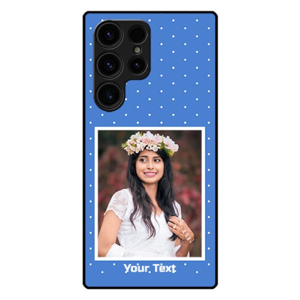 Galaxy S23 Ultra 5G Photo Printing on Glass Case - Polka dots design
